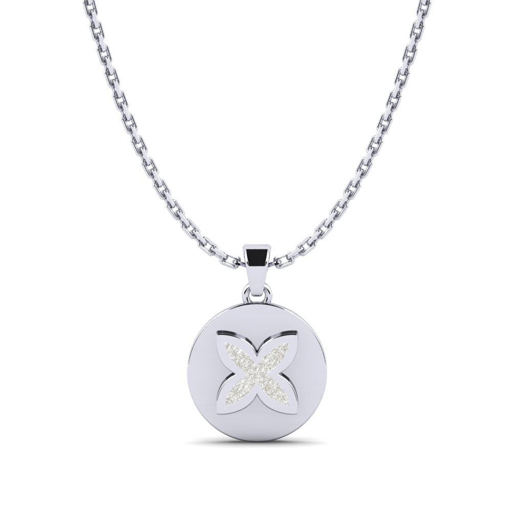 9ct White Gold Kid's Pendant Angenehm