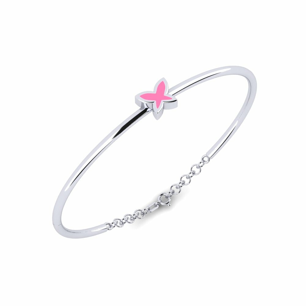 14k Oro Blanco Pulsera para Niño Bliki