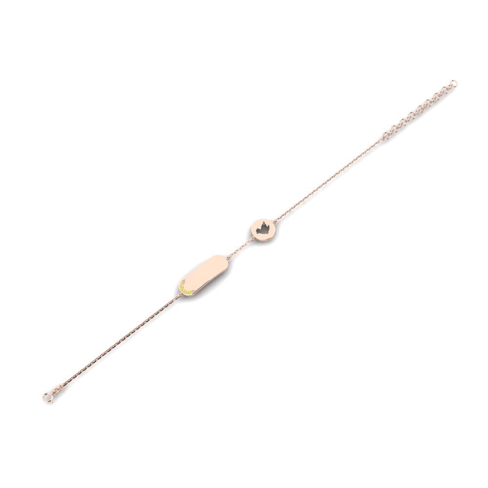 14ct Rose Gold Yellow Sapphire Kid's Bracelet Consultation