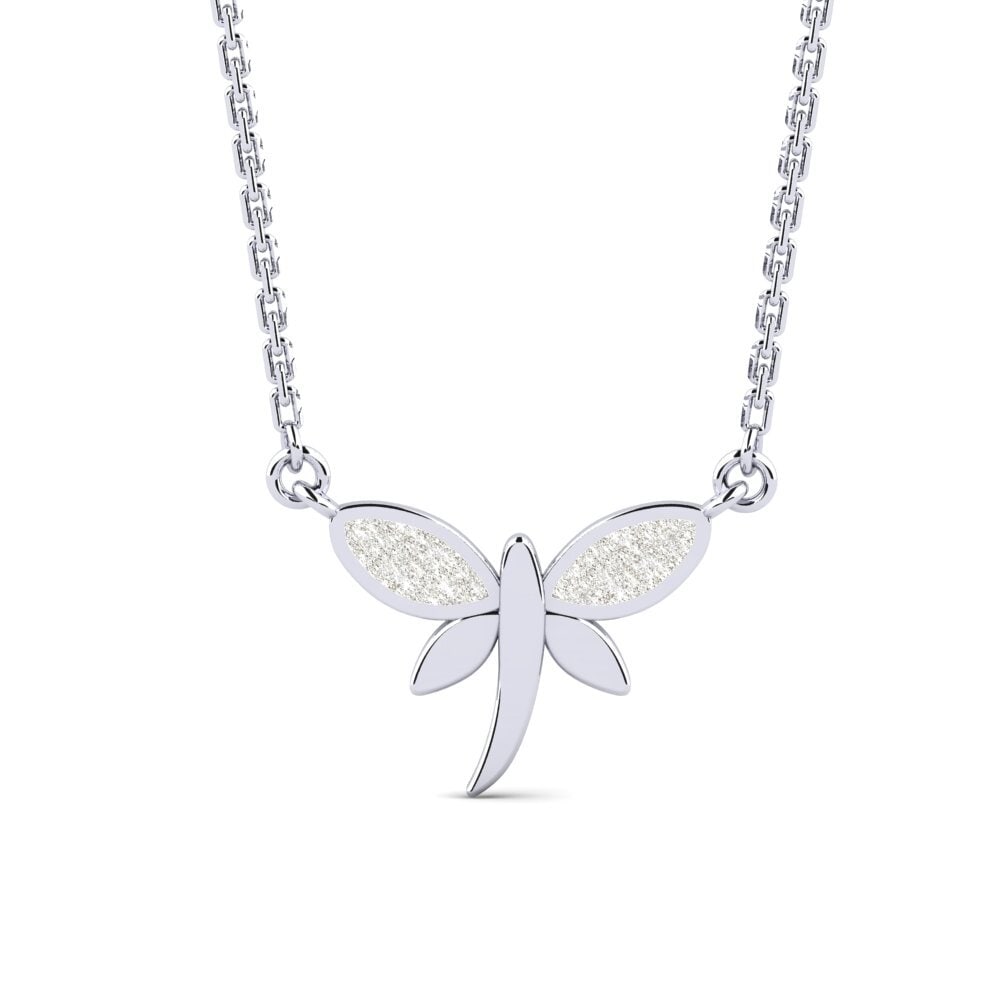 9ct White Gold Kid's Necklace Discretely