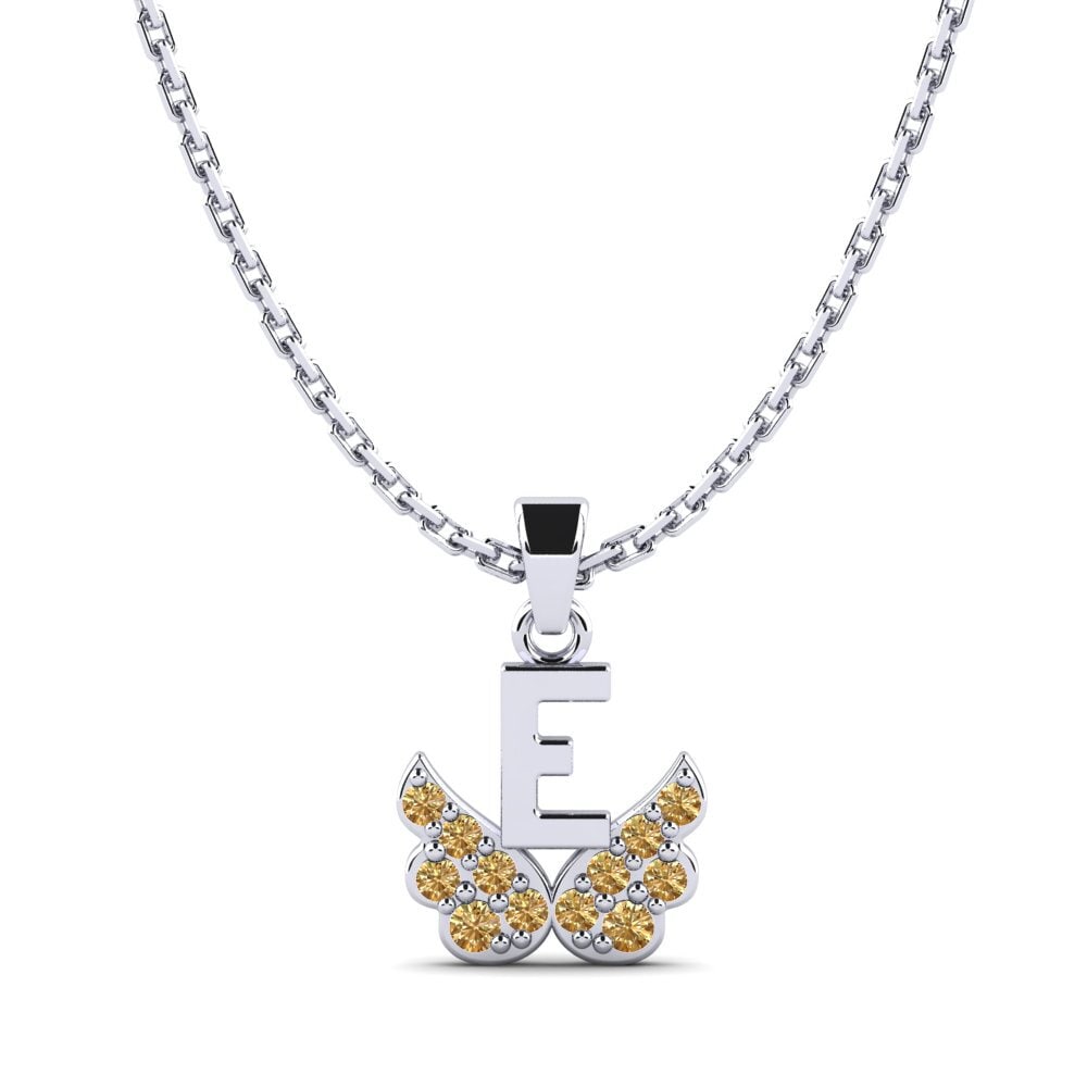 Paladio 950 Diamante Marrón Colgante para Niño Establish - E