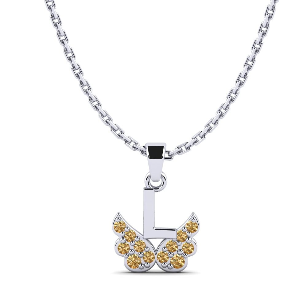 Paladio 950 Diamante Marrón Colgante para Niño Establish - L