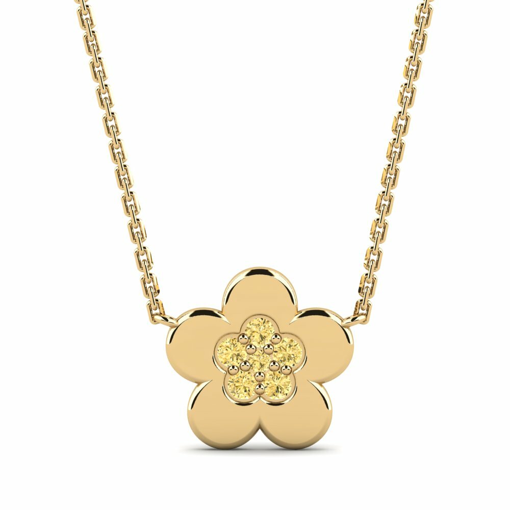 Diamante Amarelo Colar Infantil Illogicality