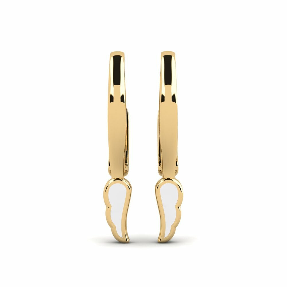 9k Yellow Gold Kid's Earring Kembang