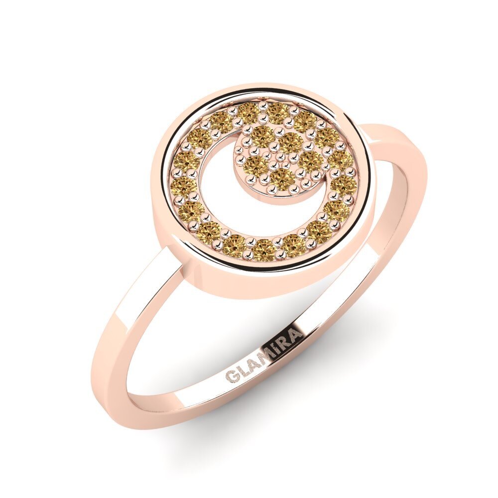 14ct Rose Gold Brown Diamond Ring Narcissuse Mother