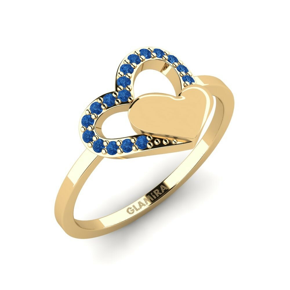 Circonita Azul Oscuro Anillo Neriund Mother