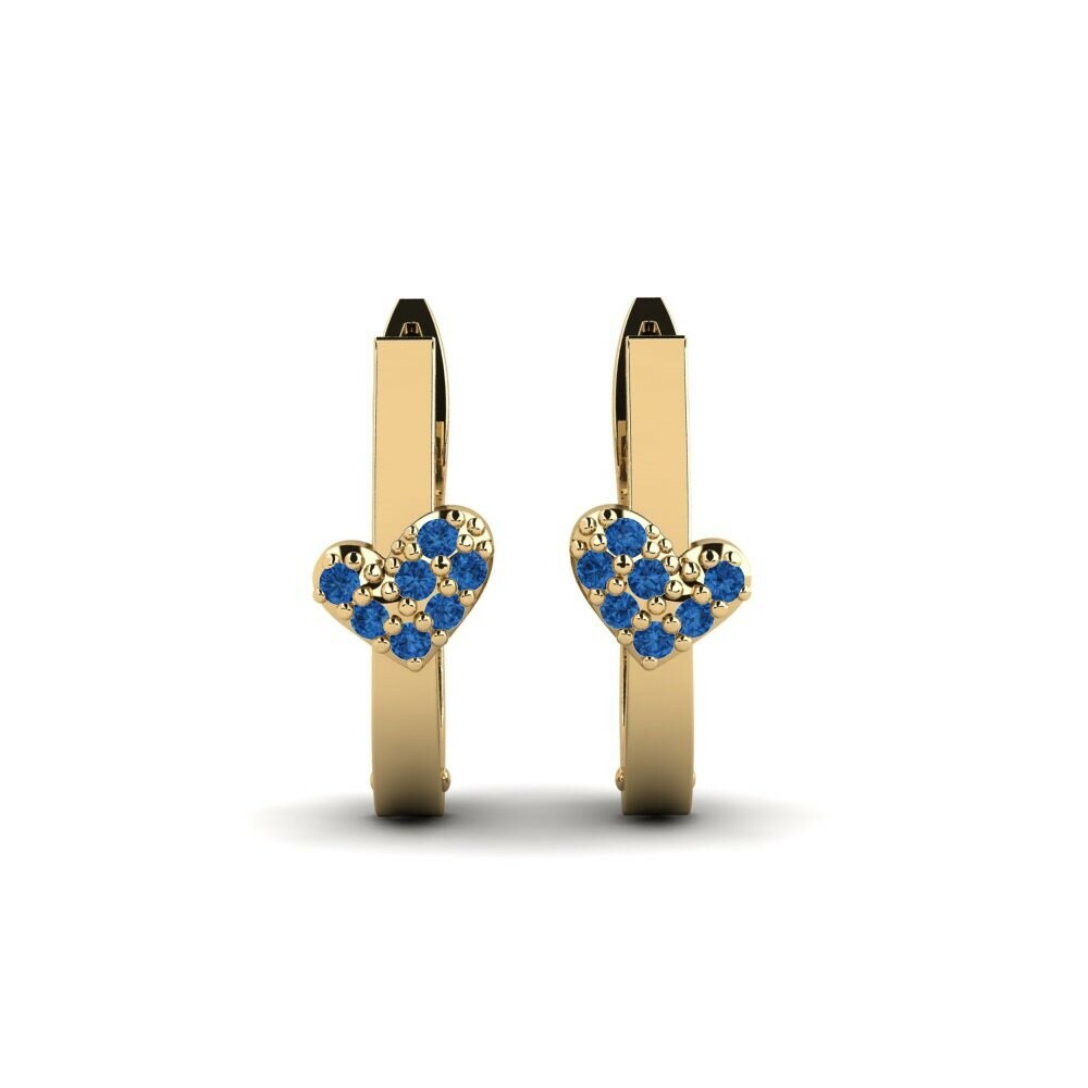 Circonita Azul Oscuro Pendientes Oleander Daughter