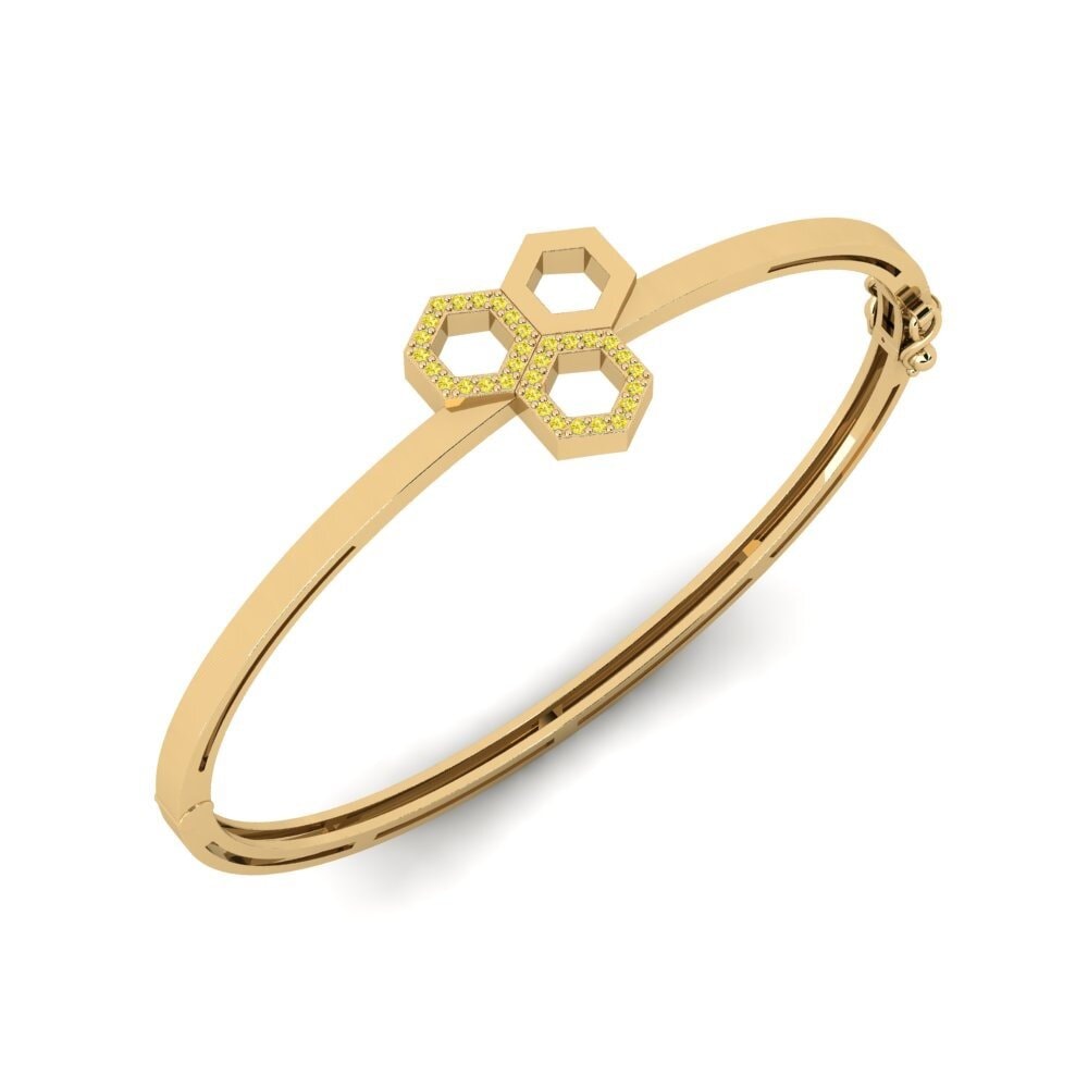 Yellow Sapphire Women's Bangle Rainlily Mother