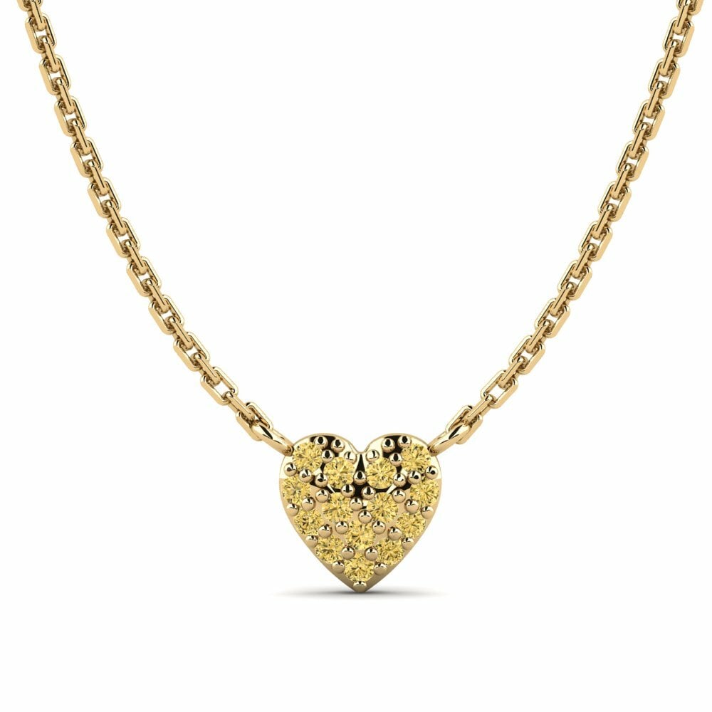 Yellow Diamond Necklace Sinloe Daughter