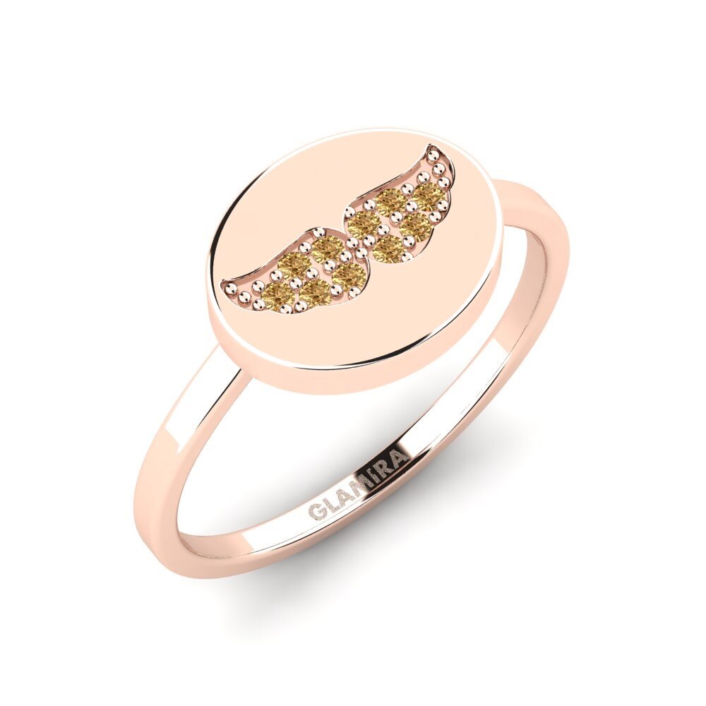 14ct Rose Gold Brown Diamond Ring Tsutroy Mother