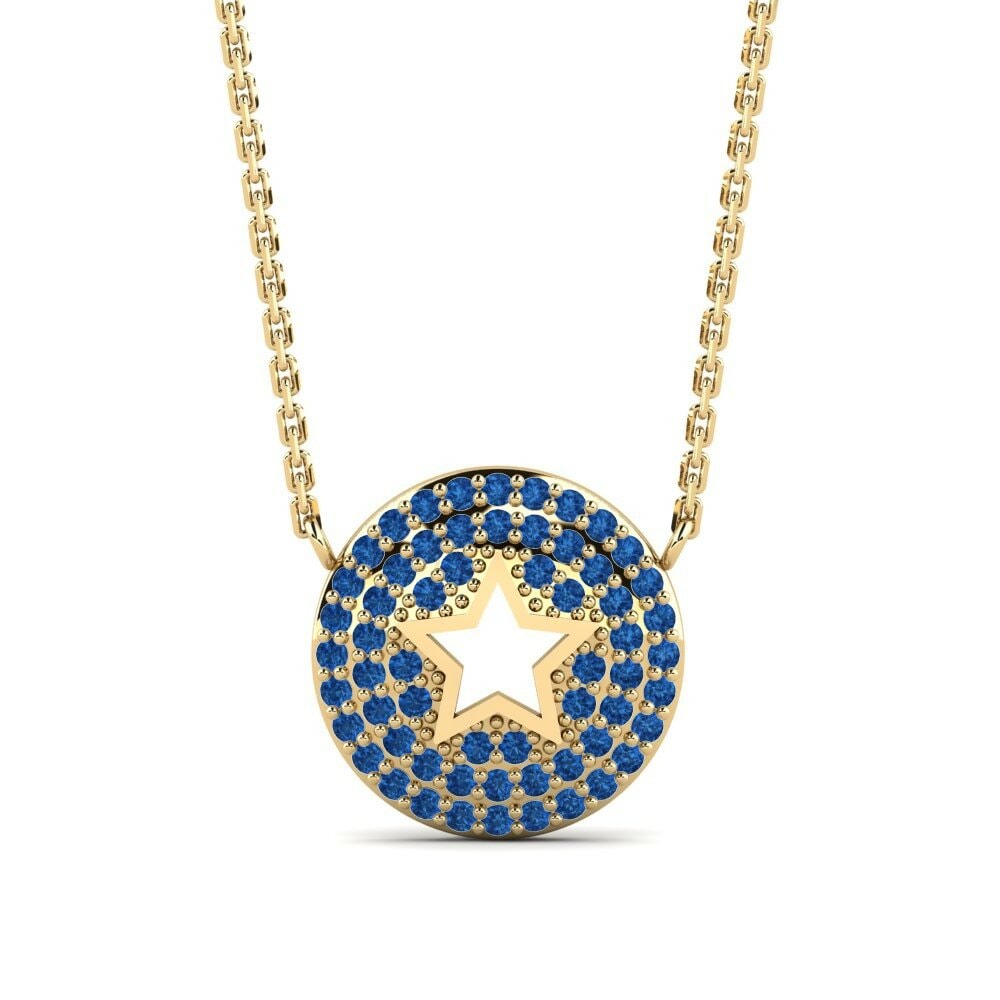 Circonita Azul Oscuro Collar de Mujer Zaufanie Mother