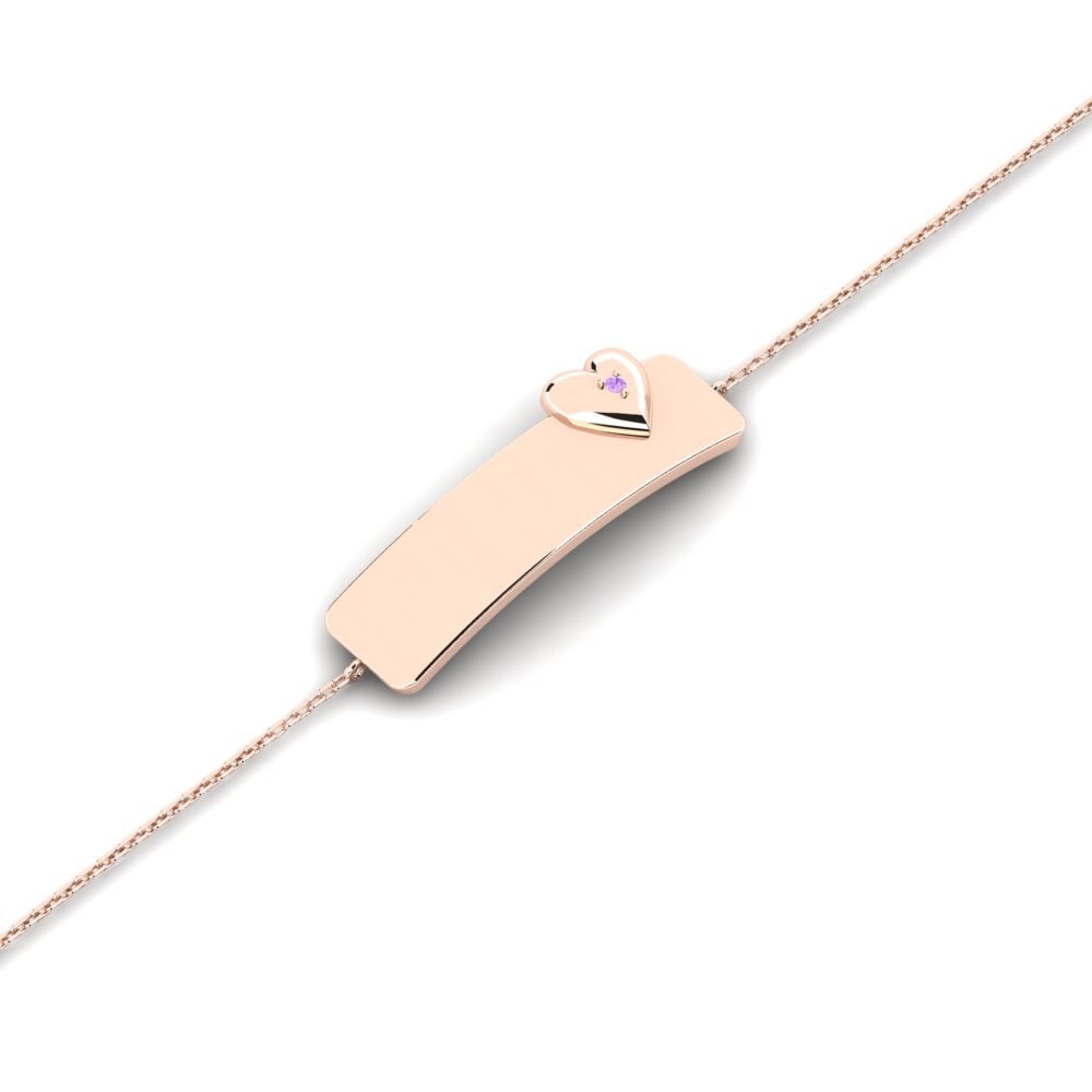 14ct Rose Gold Amethyst Bracelet Ahuifuru Daughter