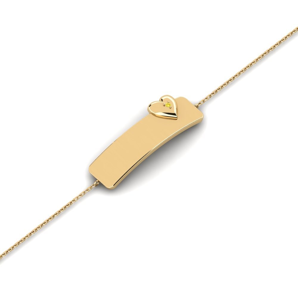 14ct Yellow Gold Yellow Sapphire Bracelet Ahuifuru Daughter