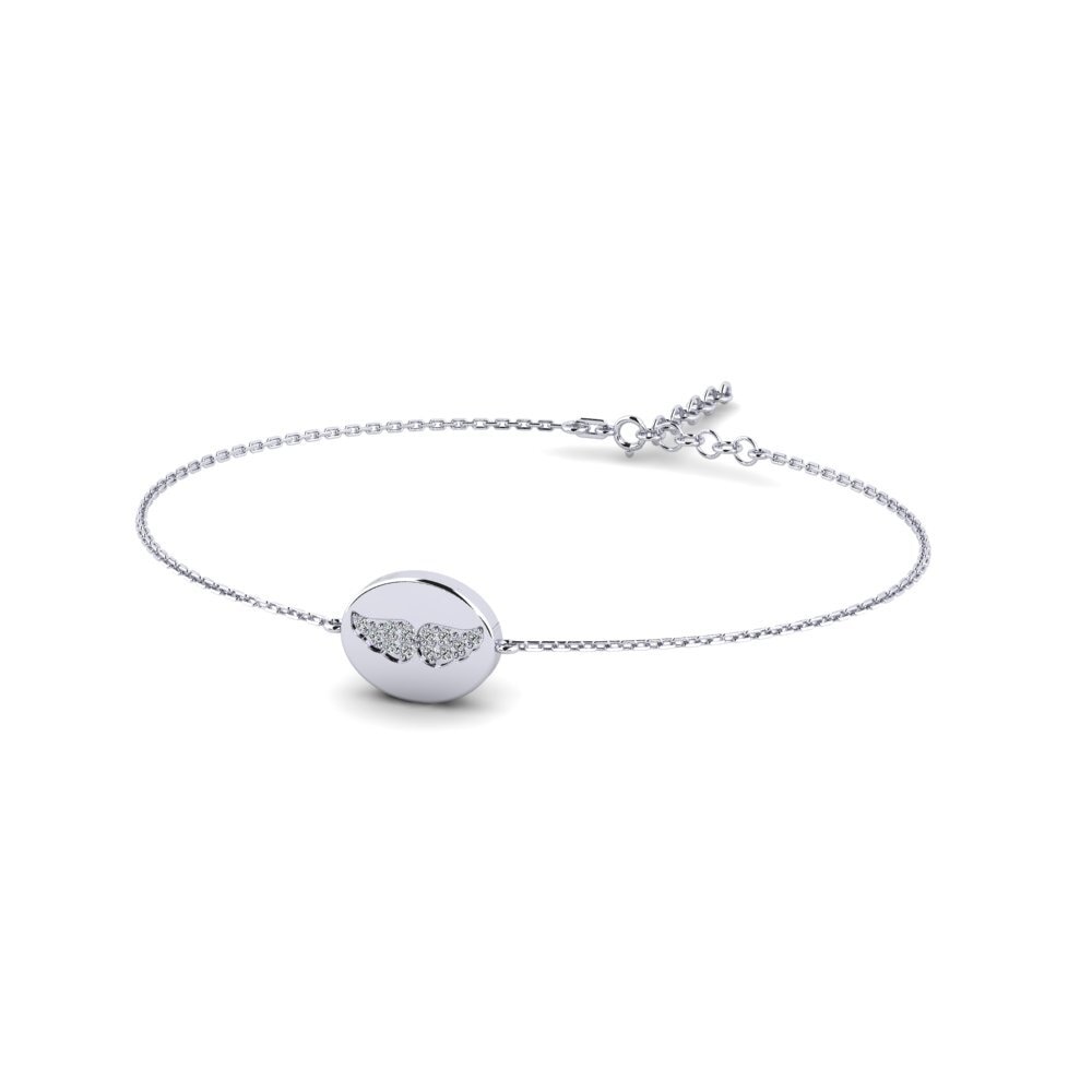 950 Platinum Zirconia Women's Bracelet Breuddwyd Mother