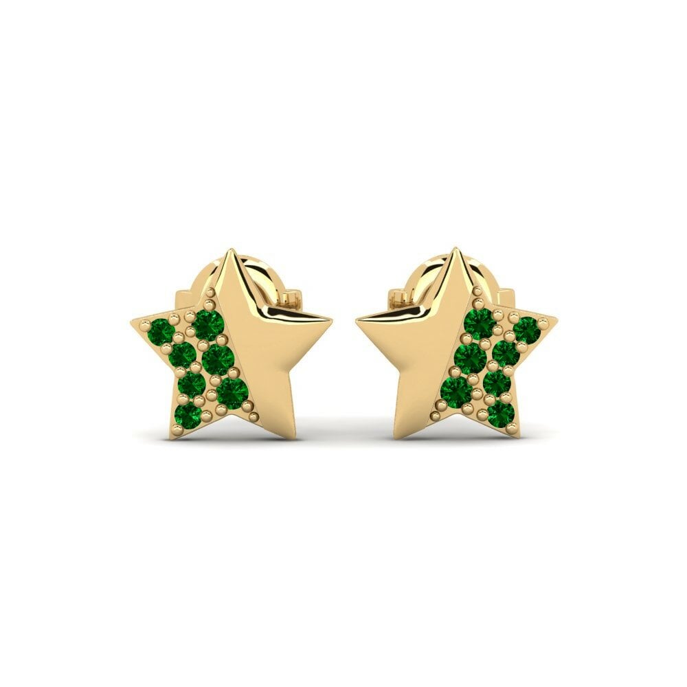 Green Zirconia Women's Earring Crassula Mother