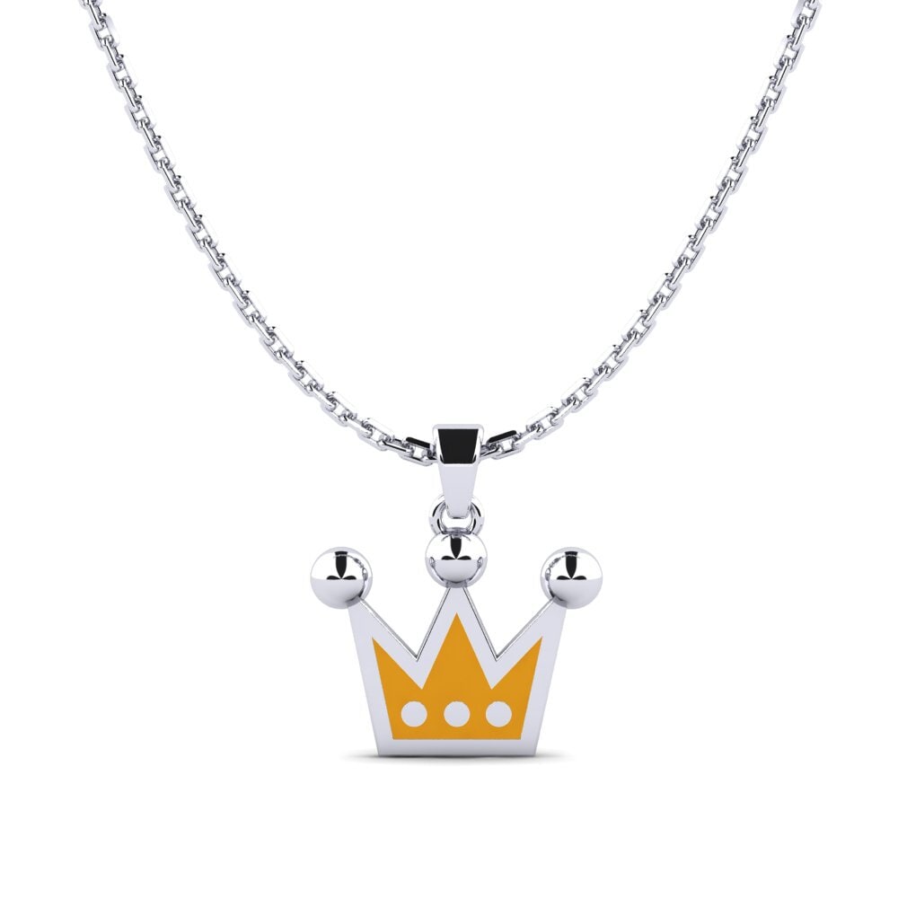 14ct White Gold Kid's Pendant Ekplixi