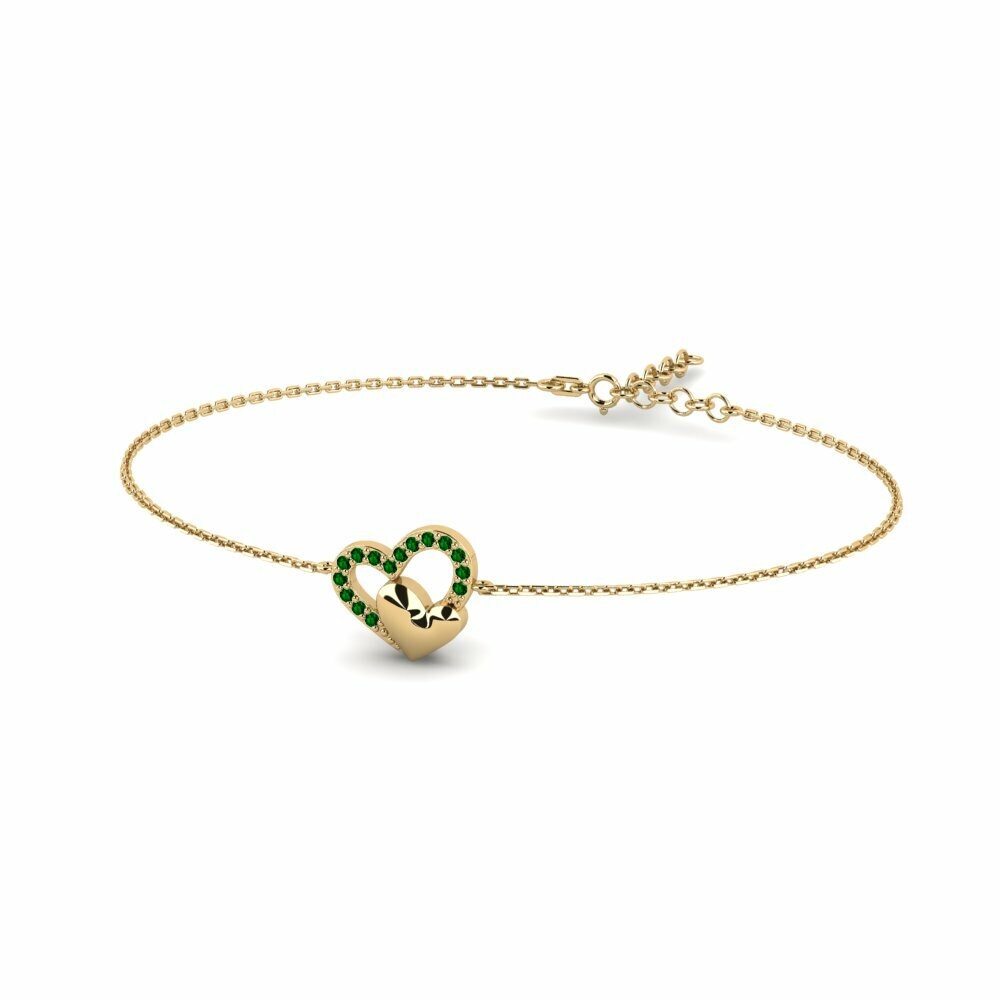 Green Zirconia Women's Bracelet Heliconia Mother
