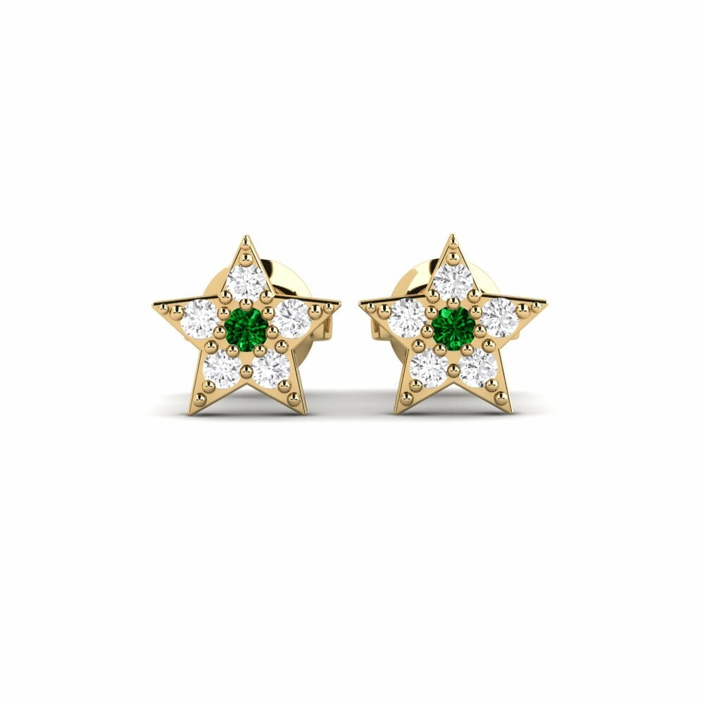 Green Zirconia Earring Jishin Daughter