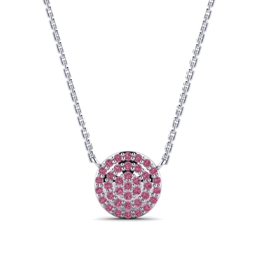 Paladio 950 Rodolita de Granito Collar Kalsooni Daughter