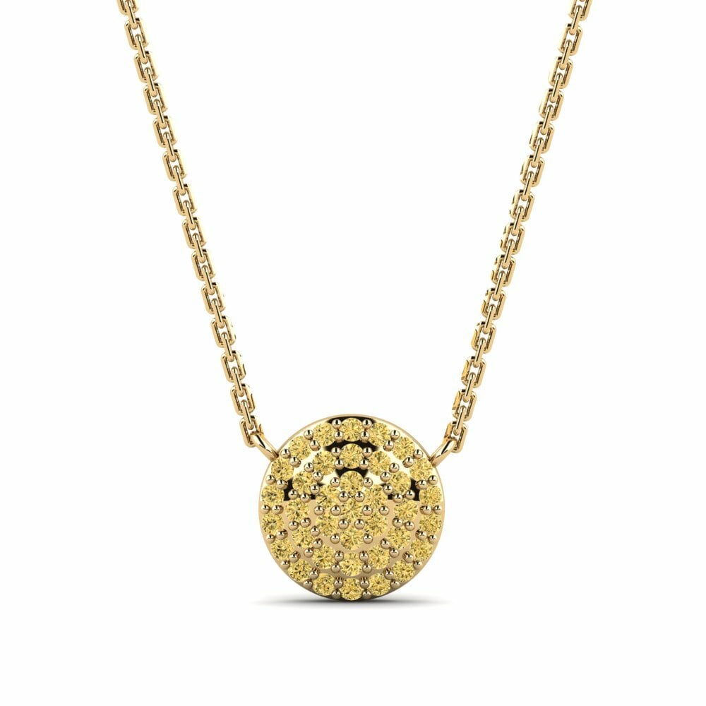 Gele Diamant Ketting Kalsooni Daughter