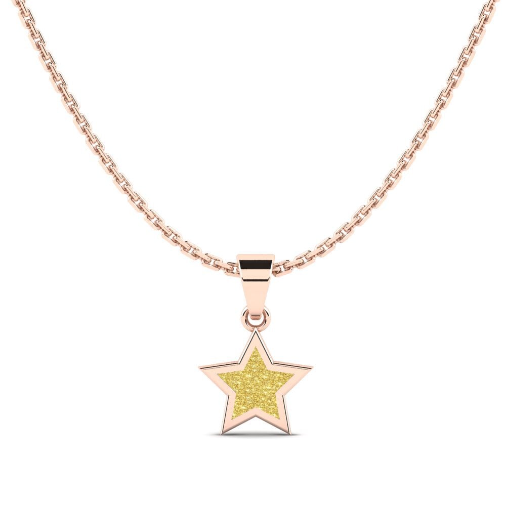 14ct Rose Gold Pendant Senecio Daughter