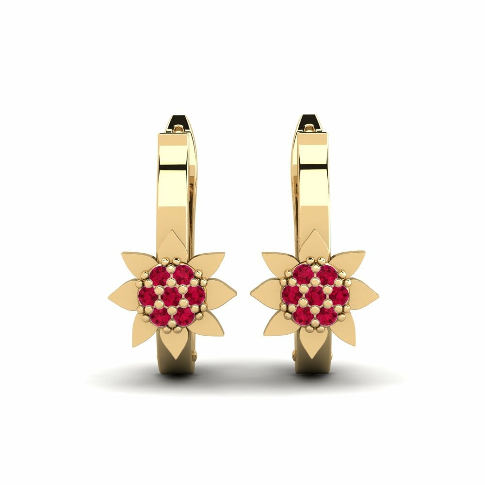 Ruby Women's Earring Sunflower Mother