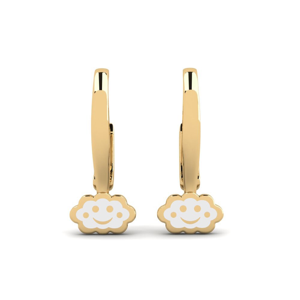 Symbols 14k Yellow Gold Kid's Earring Uberraschung