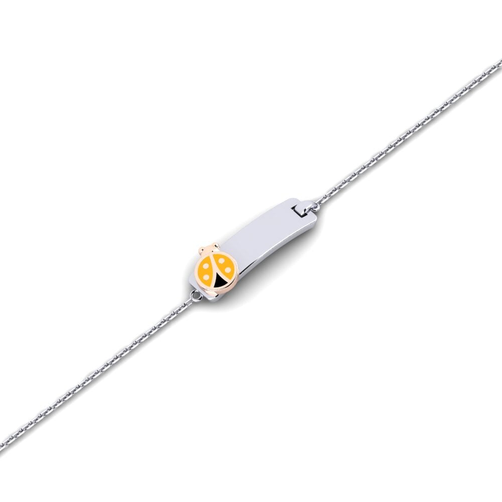 9ct White / Rose Gold Kid's Bracelet Wosalakwa