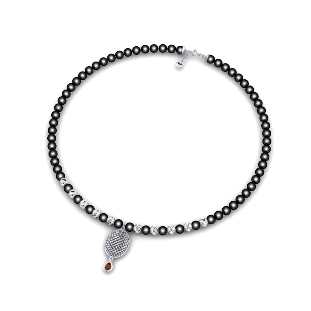 Brauner Diamant Damen halskette Accorde