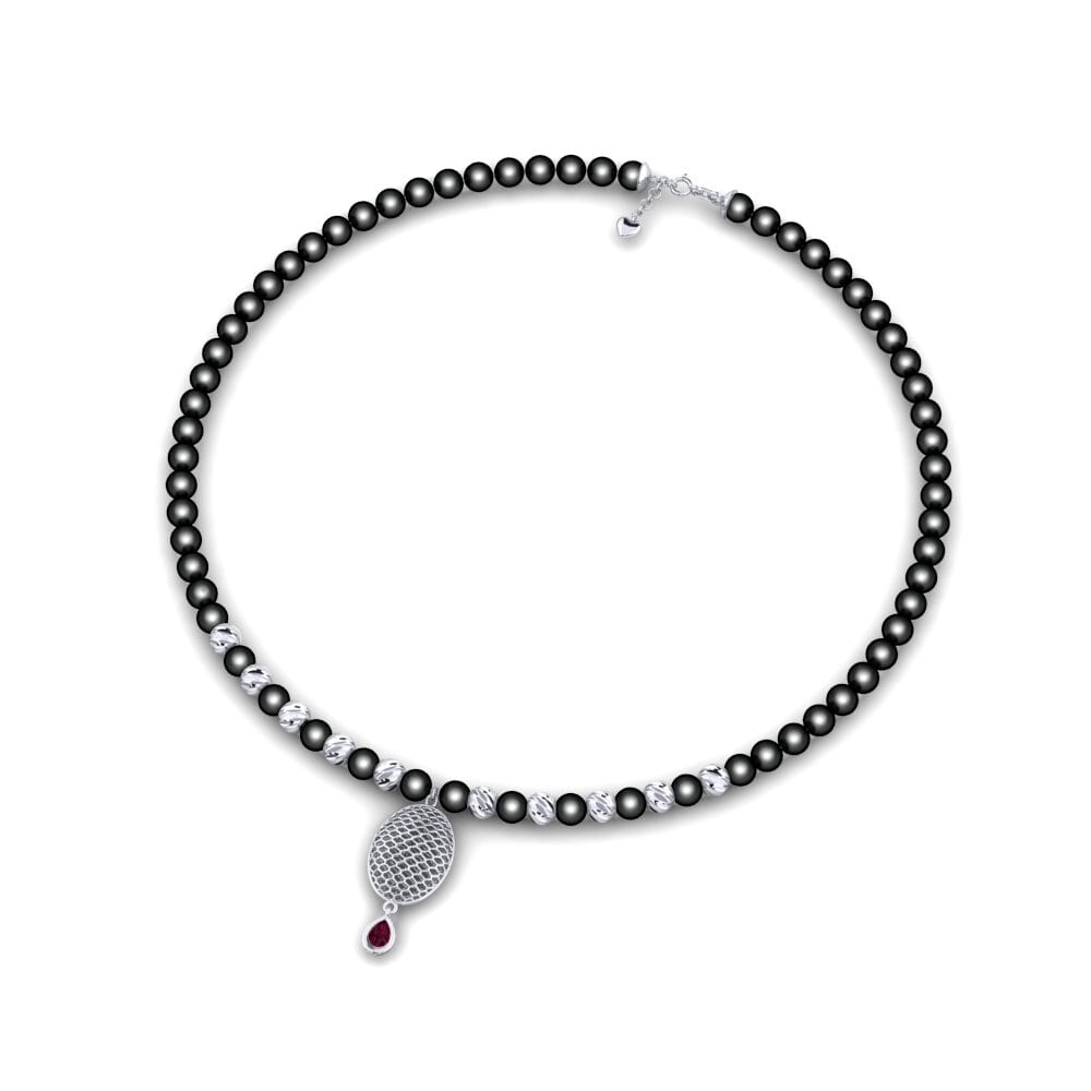 Rhodolite Garnet Women's Necklace Accorde