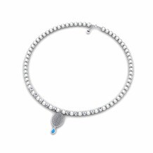 Pearl Strand Blue Topaz Necklaces