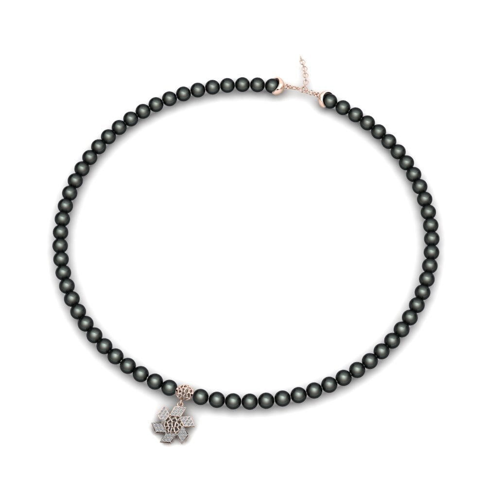 14k Oro Rosa Collar de Mujer Apact