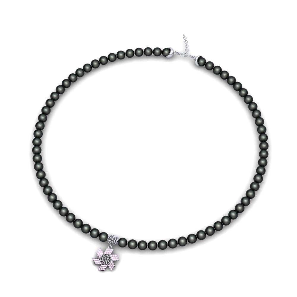 Pink Sapphire Women's Necklace Apact