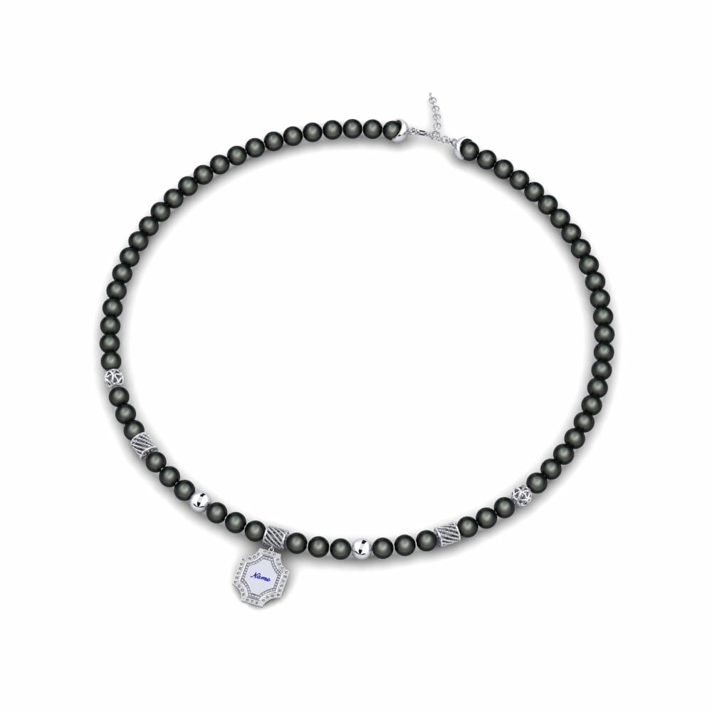 Vàng Trắng 9K Đá Zirconia Dây chuyền nữ Dicinos