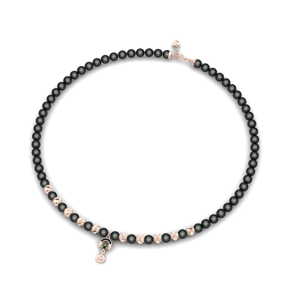Green Zirconia Women's Necklace Duna