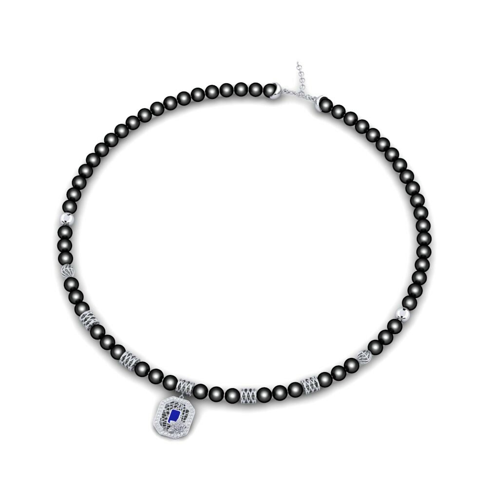 Vàng Trắng 9K Đá Zirconia Dây chuyền nữ Durvi