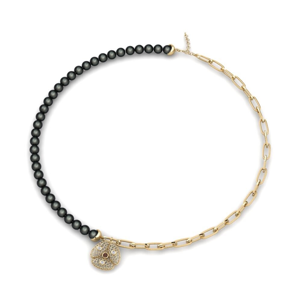 Smoky Quartz Women's Necklace Fjecoc