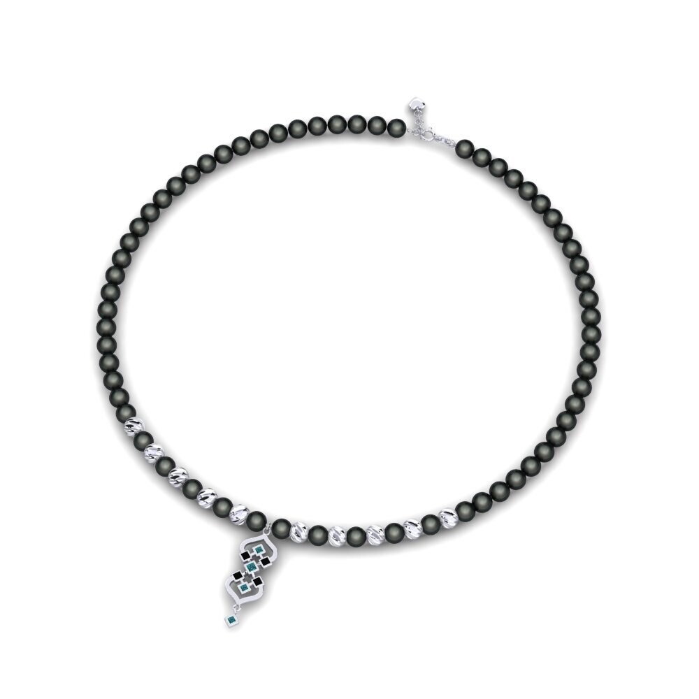 Blue Diamond Women's Necklace Galitiona