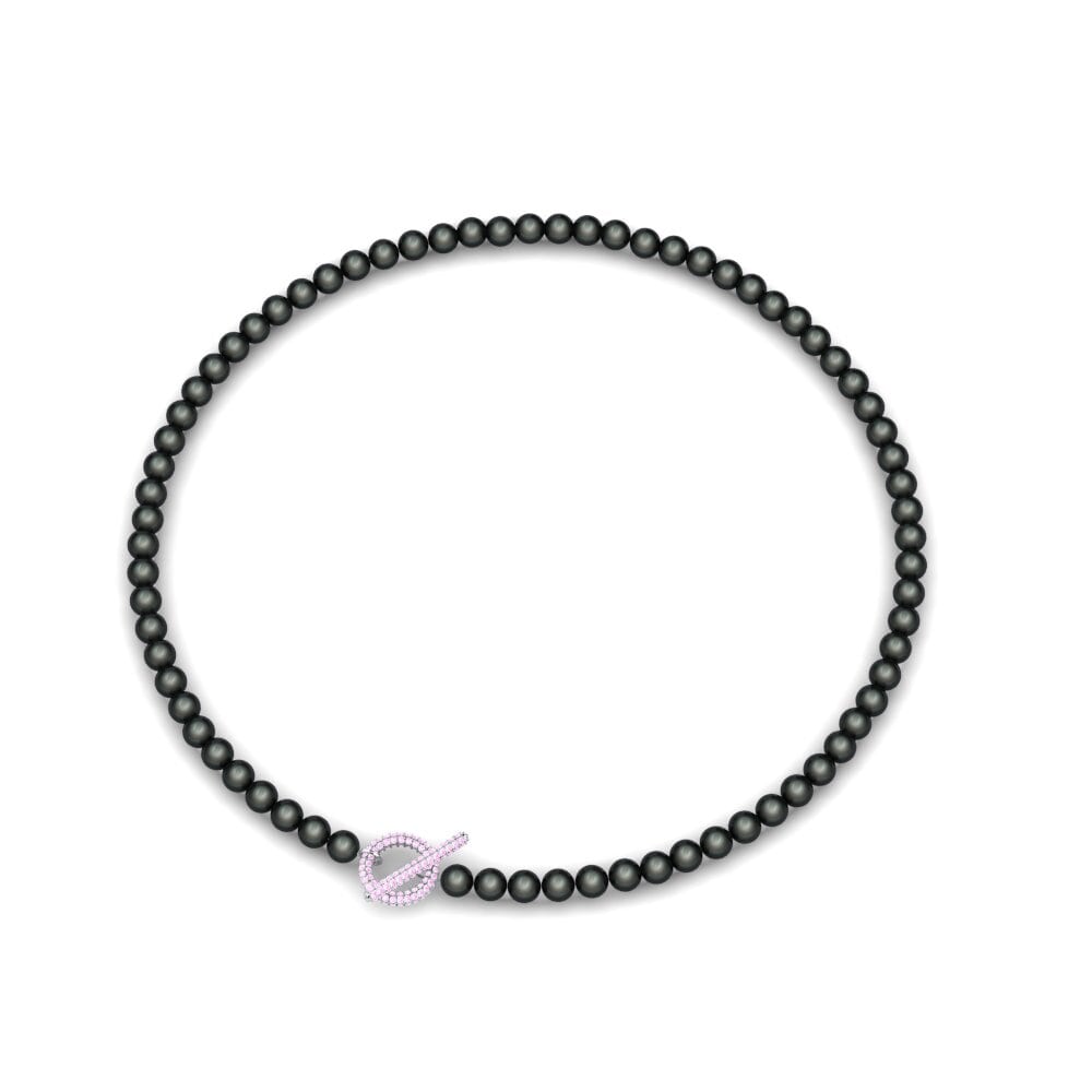 Pink Sapphire Women's Necklace Hemina