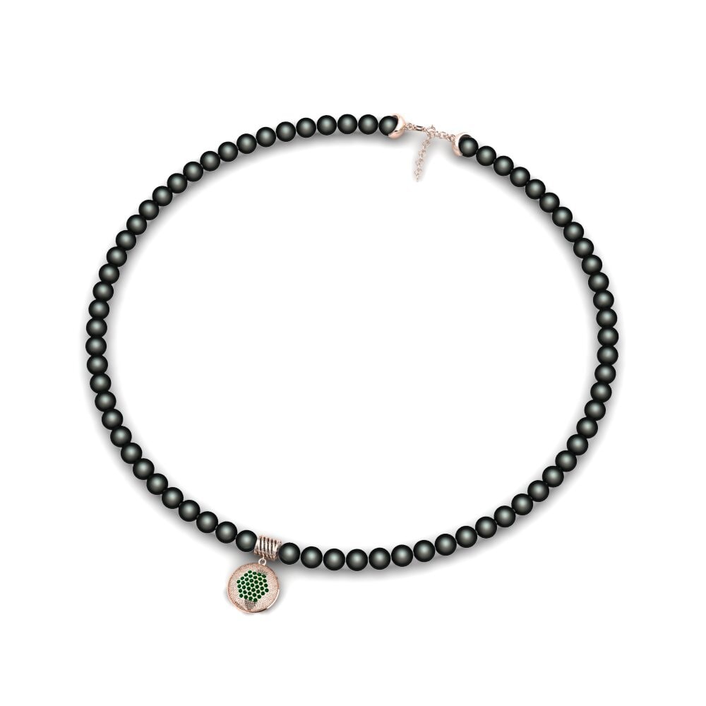 Green Zirconia Women's Necklace Hlitt