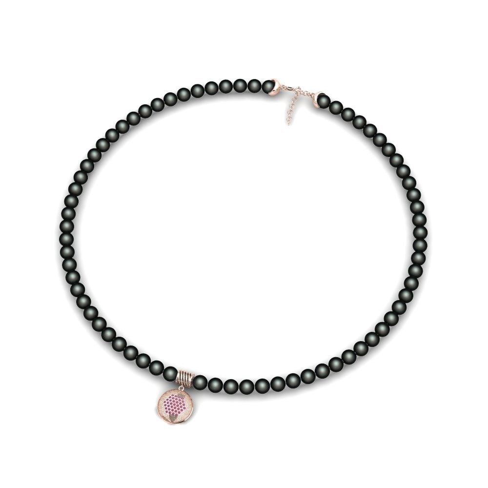 Rhodolite Garnet Women's Necklace Hlitt