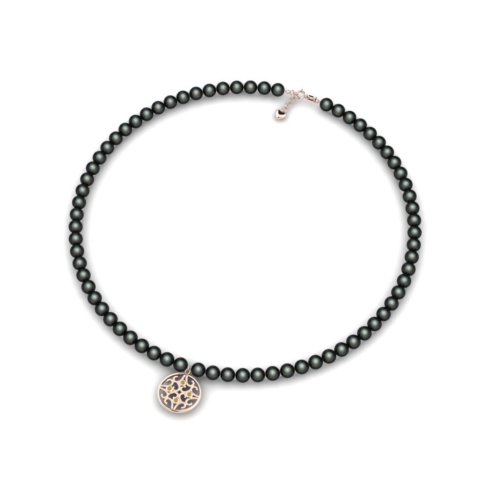 Brauner Diamant Damen halskette Illikies
