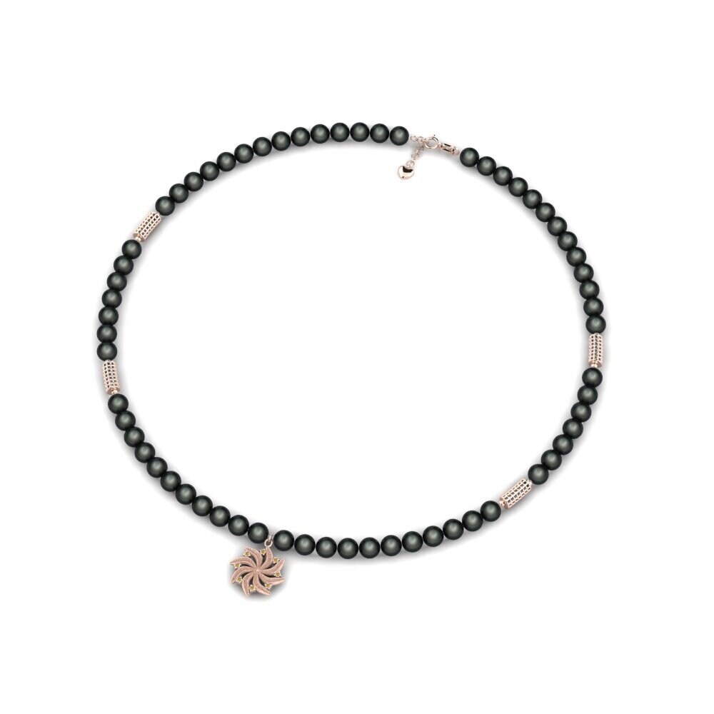 Brauner Diamant Damen halskette Jesinna