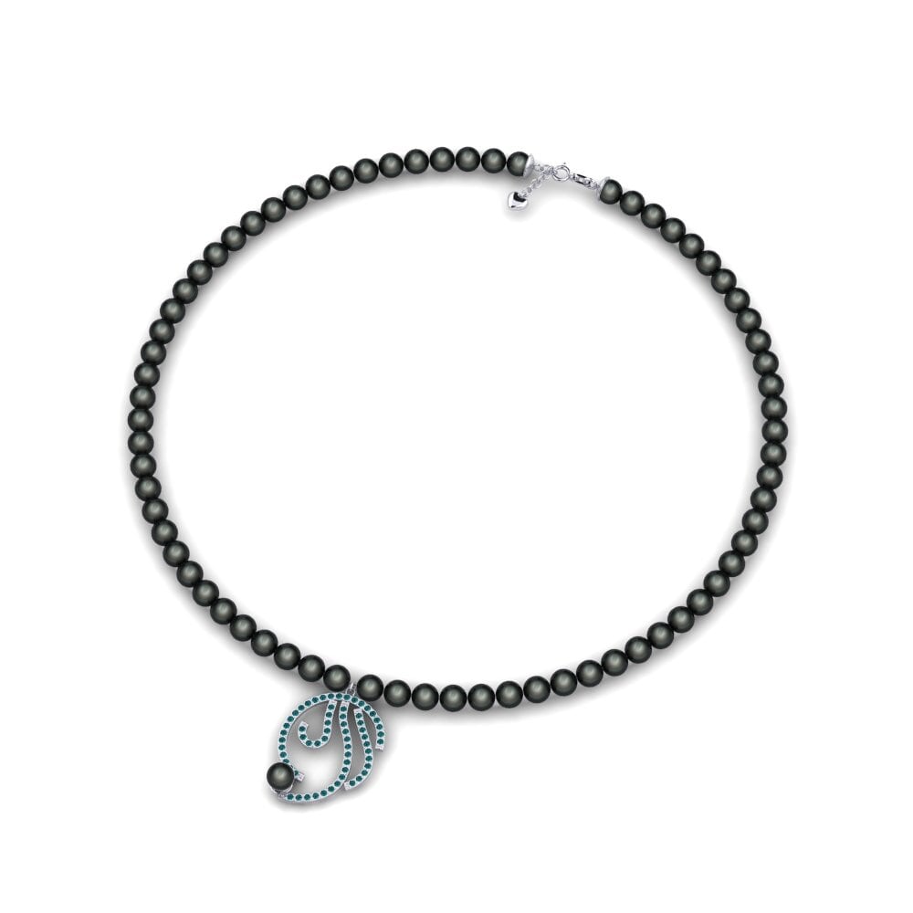 Blue Diamond Women's Necklace Jourip