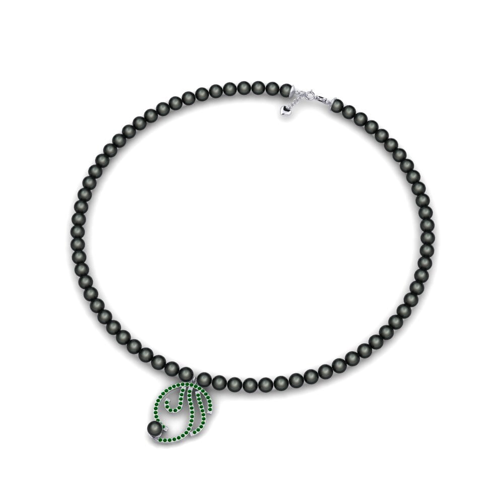 Green Zirconia Women's Necklace Jourip