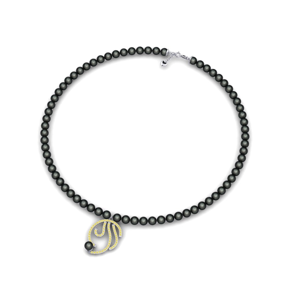 Yellow Sapphire Women's Necklace Jourip