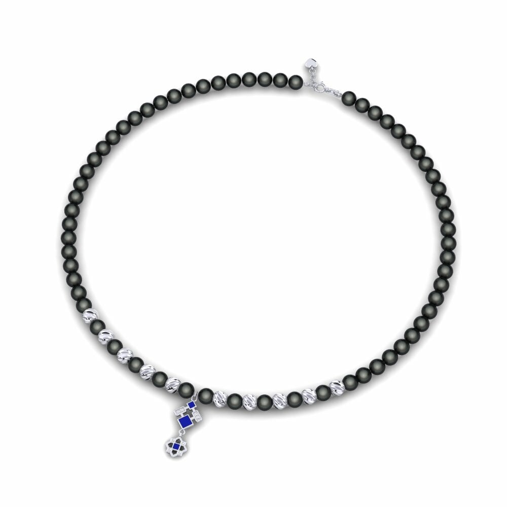 Vàng Trắng 9K Đá Zirconia Dây chuyền nữ Pegmodea