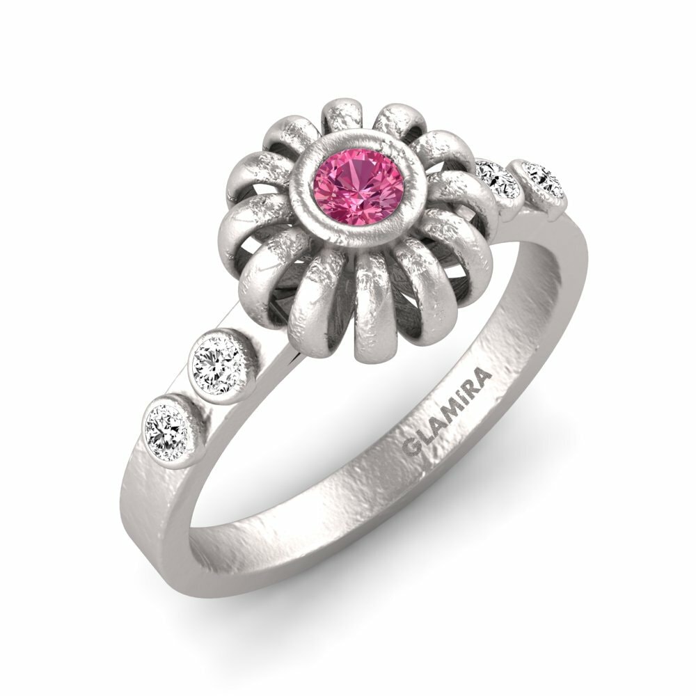 Turmalina rosa Anillo promesa mujer Mima