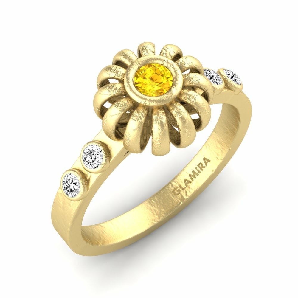 Nhẫn Mima Đá Sapphire Vàng