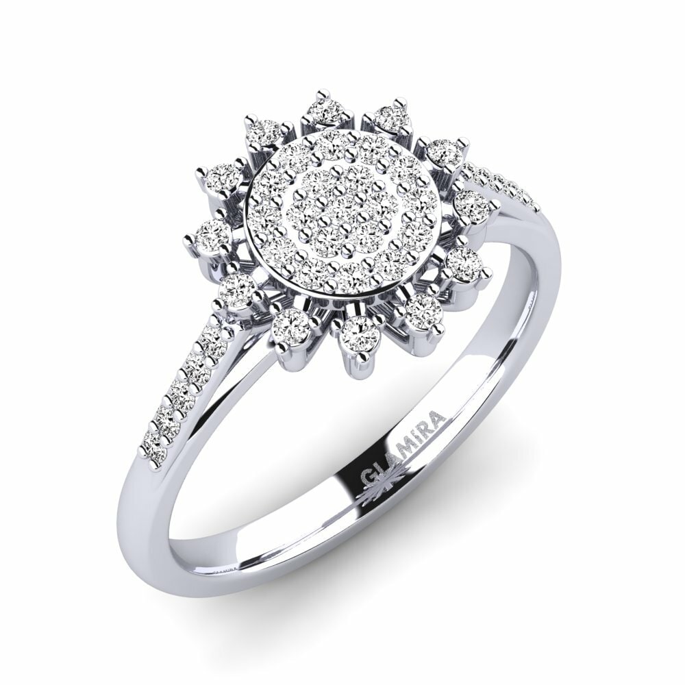 Bague promesse femme Owulle Argent Blanc